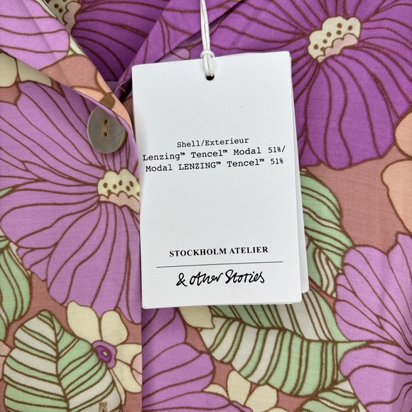 🌸 & Other Stories Floral Button-Up Top – NWT (Size 8) - Picture 5 of 7